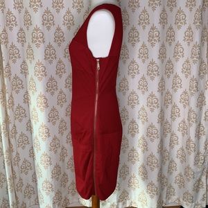 Vince Camuto Red sheath Dress zipper on the side 6